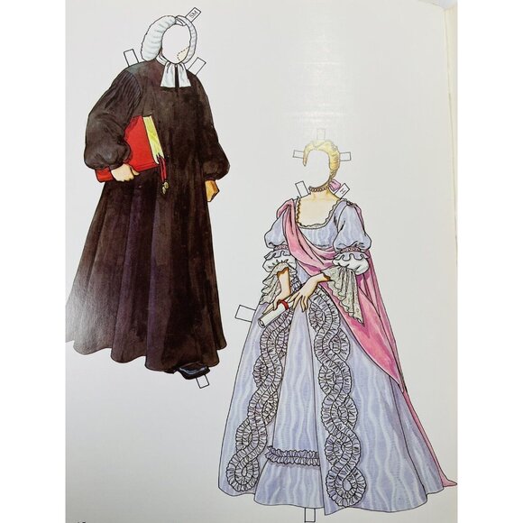 American Family of the Colonial Era  Kids Paper Dolls Tom Tierney UNCUT Vintage - Picture 12 of 12